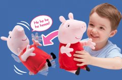 TWM Plyšová hračka Peppa Pig junior 24 cm růžovo-červená