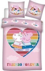 TWM Povlak na peřinu Peppa Pig Heart 200 cm polyester růžový