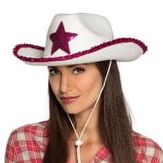 TWM čepice Rodeo Star dámská 39 x 32 x 11 cm polyester bílá / růžová