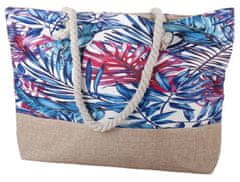 TWM plážová taška ponechává 3,5 litru béžového / modrého polyesteru