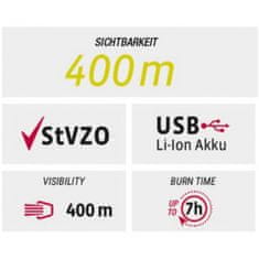 TWM Eco světlo Red RL LED USB zadní světlo černé