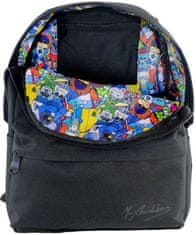 TWM Juniorský batoh 32 x 42 cm černý polyester