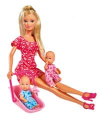 TWM Steffi Love Babysitter panenka junior 29 cm růžová 4dílná