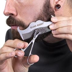 TWM sada na holení Beard Buddy Grooming pánská nerezová ocel stříbrná