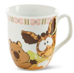 TWM hrnek Wild Friends 410 ml porcelán zelený / oranžový