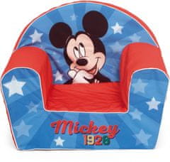 TWM pohovka Mickey Mouse junior 52 cm modrá / červená pěna