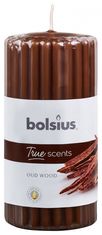 TWM vonná svíčka True Scents Old wood 12 cm hnědý vosk