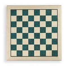 TWM šachovnice 52 x 52 cm dřevo modrá/bílá