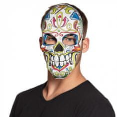 TWM pleťová maska Day of the Dead polyester bílá jedna velikost