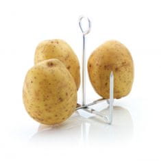 TWM stojánek na brambory 12,5 x 14,5 cm hliník stříbrný