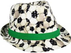 TWM Zářivá fotbalová čepice 22,5 x 13 cm Polyester Černá / Bílá / Zelená