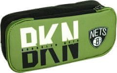 TWM Penál Brooklyn Nets 21 x 9 x 6 cm polyester zelená / černá