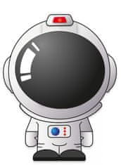 TWM Astronaut micro-USB 5W bezdrátová nabíječka bílá / šedá