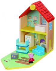 TWM hrací set rodinný dům Peppa Pig 30 cm dřevo, 7 kusů