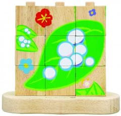 TWM blok puzzle Rups / vlinder junior wood 10 ks