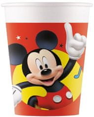 TWM párty hrníčky Hravý Mickey 200 ml karton červený 8 ks