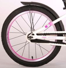 TWM Glamour 18palcový 24cm dětské kolo bílá/růžová