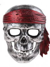 TWM obličejová maska Pirate skull junior stříbrná