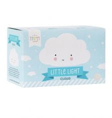 TWM Noční světlo Cloud junior 16,5 cm PVC bílé