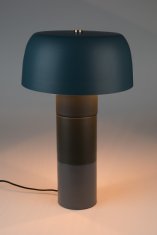 TWM stolní lampa Muras 55 cm E27 ocelová modrá / šedá