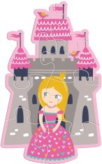 TWM puzzle Princesses girls karton růžová / fialová 28 dílků