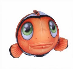 TWM slisovaná figurka ryby 10 cm polyester / oranžová pěna