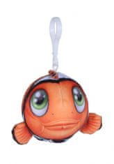TWM ryba s přívěskem na klíče 7 cm textilní oranžová