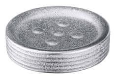 TWM Dávkovač mýdla Polaris 11 x 2,5 cm keramický stříbrný