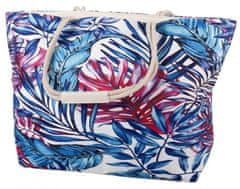 TWM plážová taška ponechává 3,6 litru bílého / modrého polyesteru