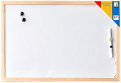 TWM bílá deska 30 x 40 cm, 5dílné bílé dřevo