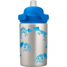 TWM Eddy + Dětská láhev na pití Dino Bones 400 ml nerez šedá / modrá