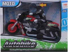 TWM motocykl Moto junior 18 cm černá / stříbrná / červená