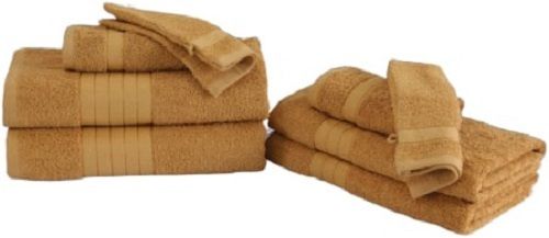 TWM sada okrových bavlněných ručníků 8 ks