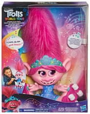 TWM Vlčí mák s tančícími vlasy Trollové 38 x 30,5 cm fialovo-růžový