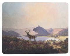 TWM Highland Stag podložky 30 x 23 cm korek 6 ks