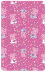 TWM fleecová deka Peppa Pig junior 150 x 95 cm polyester růžová
