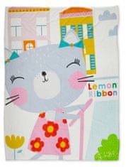 TWM fleecová deka Manta junior 100 X 135 cm polyester růžová