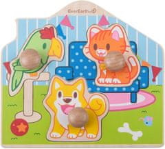 TWM puzzle Dieren wood junior 3 kusy