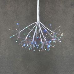 TWM Nástěnná lampa Dandelion 20 cm 80 LED IP44 stříbrná