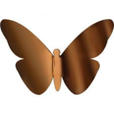 TWM samolepky na zeď Bronz Butterflies junior 9 ks