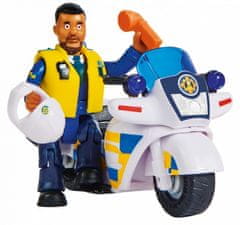 TWM Policejní motorka Fireman Sam junior 16 cm bílá 5 ks