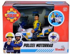 TWM Policejní motorka Fireman Sam junior 16 cm bílá 5 ks