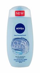 Nivea 250ml clay fresh, blue agave & lavender, sprchový gel