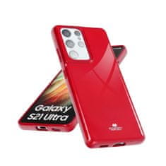 MobilMajak Obal / kryt na Samsung Galaxy A21 červený - Jelly Case Mercury