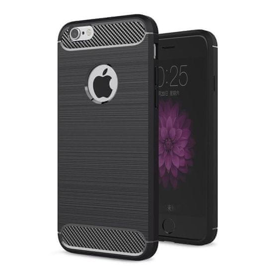 FORCELL Obal / kryt na Apple iPhone 5 / 5S / SE 1.gen černý - Forcell CARBON