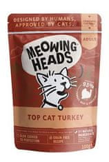 Meowing Heads Top Cat Turkey kapsička 100g