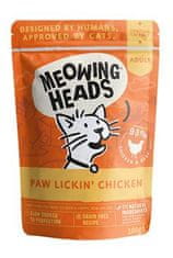 Meowing Heads Paw Lickin’ Chicken kapsička 100g