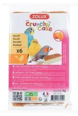 Zolux Sušenky pták CRUNCHY CAKE HONEY 6ks 75g