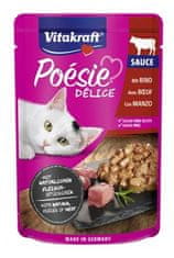 Vitakraft Cat Poésie DéliSauce kapsa hovězí 85g