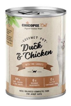 Chicopee Cat konz. Gourmet Pot Duck&Chicken 400g